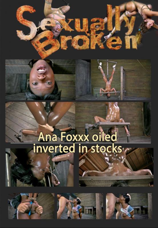 554px x 800px - Sexually Broken - Anna Foxxx Oiled inverted in stocks